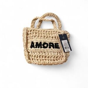 Universal Thread Woven Tan Mini Bag